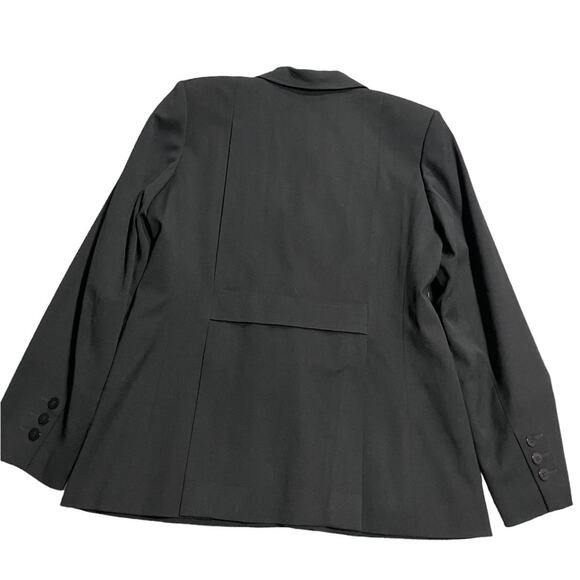 VTG Harve Benard By Benard Holtzman Blazer Womens Sz 10 Wool Single Button Black - Picture 6 of 8
